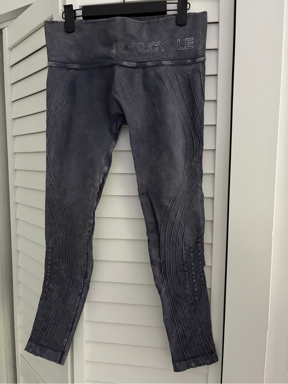 soulcycle charcoal textured sculpting leggings